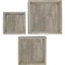Ekena Millwork Square, Closed Back, Vintage Farmhouse Shadow Box Shelves, Barnwood Decor Collection, PK3 DECR15SBSQCBGY - alternate 1